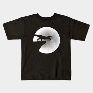 T-Rex Moon Kids T-Shirt